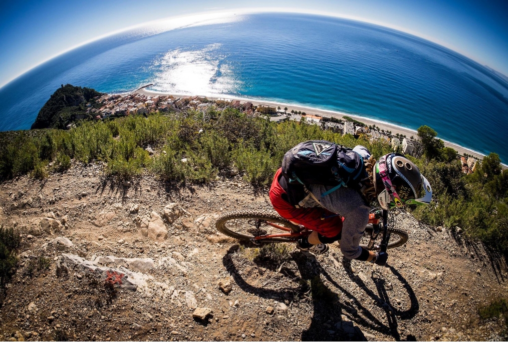 Anka Martin above Finale Ligure Anka Martin above Finale Ligure